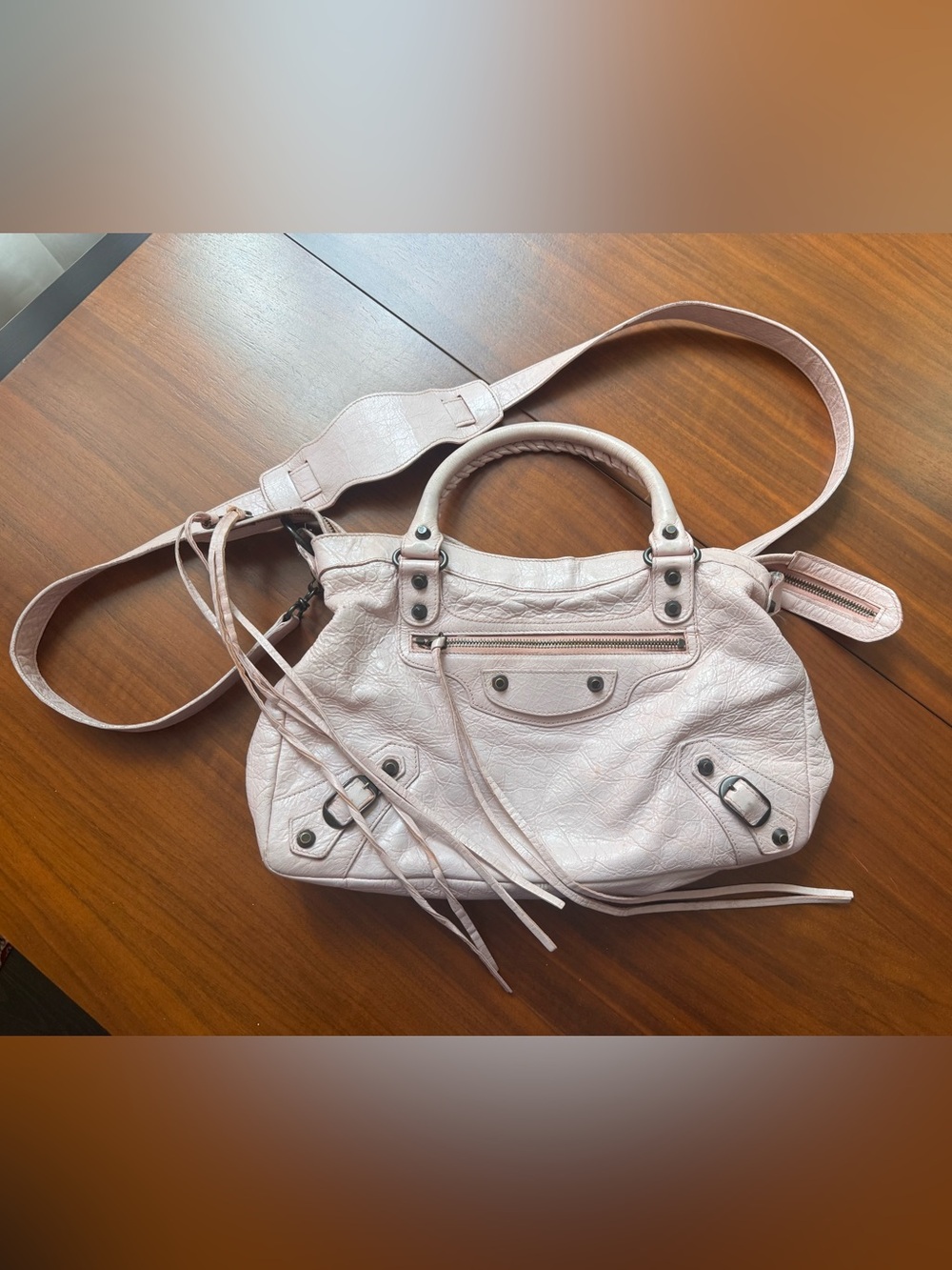 Balenciaga Vieux Rose Pink Town Bag